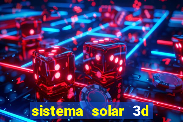 sistema solar 3d em movimento